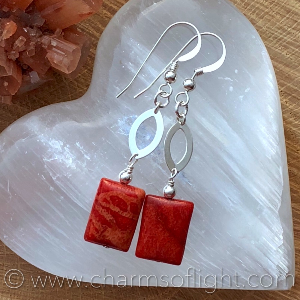 Coral Earrings